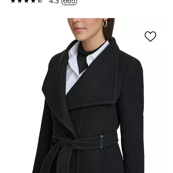 CALVIN KLEIN wool coat - Picture 2 of 3